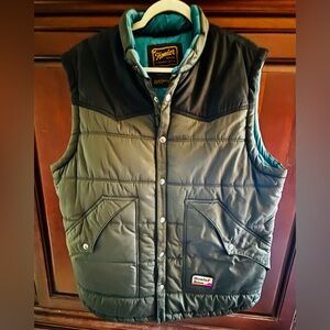 Howler Brothers Teal and Black Rounder Vest
